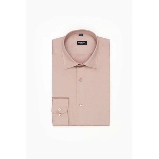 KOSZULA VERSONE 3229 DŁUGI RĘKAW SLIM FIT RÓŻOWA Z BAWEŁNY ze sklepu Recman w kategorii Koszule męskie - zdjęcie 186530758