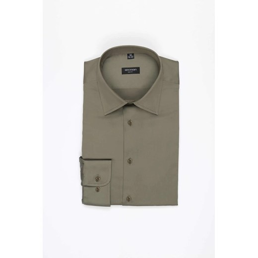 KOSZULA VERSONE 3225D DŁUGI RĘKAW SLIM FIT ZIELONA ze sklepu Recman w kategorii Koszule męskie - zdjęcie 186530817
