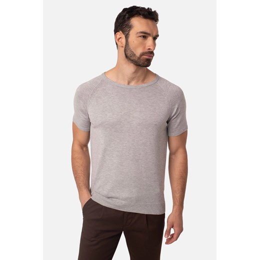 T SHIRT ROGLIANO SZARY ze sklepu Recman w kategorii T-shirty męskie - zdjęcie 186530825