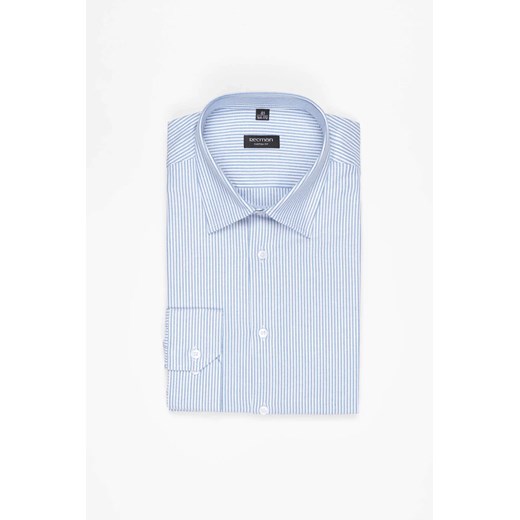 KOSZULA COFINO 3222D DŁUGI RĘKAW CUSTOM FIT GRANATOWA ze sklepu Recman w kategorii Koszule męskie - zdjęcie 186530837