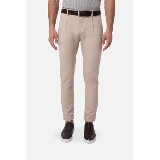 SPODNIE MERLEY 232A BEŻOWE ze sklepu Recman w kategorii Spodnie męskie - zdjęcie 186531046