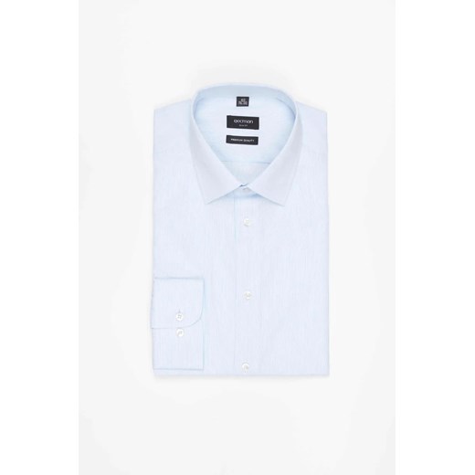 KOSZULA COFINO 3234T DŁUGI RĘKAW SLIM FIT NIEBIESKA Z BAWEŁNY ze sklepu Recman w kategorii Koszule męskie - zdjęcie 186531316