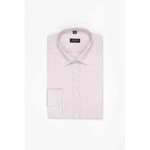 KOSZULA COFINO 3247T DŁUGI RĘKAW SLIM FIT RÓŻOWA Z BAWEŁNĄ ze sklepu Recman w kategorii Koszule męskie - zdjęcie 186531325
