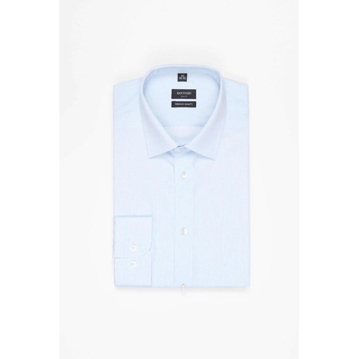 KOSZULA COVIVA 3235T DŁUGI RĘKAW SLIM FIT NIEBIESKA Z BAWEŁNY ze sklepu Recman w kategorii Koszule męskie - zdjęcie 186531329