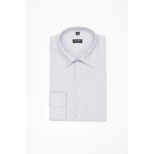 KOSZULA VERSONE 3255D DŁUGI RĘKAW SLIM FIT SZARA Z BAWEŁNY ze sklepu Recman w kategorii Koszule męskie - zdjęcie 186531515