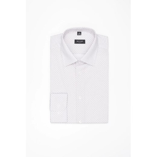 KOSZULA COLINE 3266T DŁUGI RĘKAW SLIM FIT BIAŁA Z BAWEŁNY ze sklepu Recman w kategorii Koszule męskie - zdjęcie 186531969