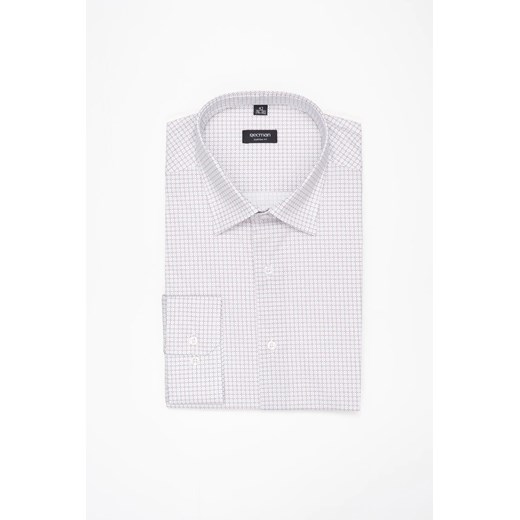 KOSZULA COLINE 3270E DŁUGI RĘKAW CUSTOM FIT BIAŁA Z BAWEŁNY ze sklepu Recman w kategorii Koszule męskie - zdjęcie 186531975