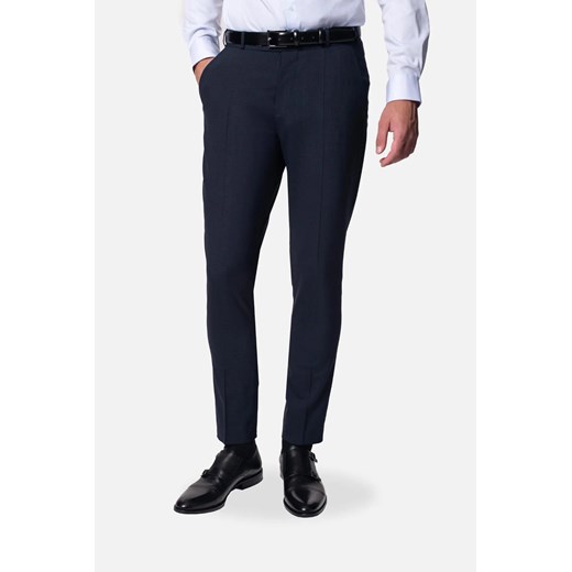SPODNIE WALD 318 GRANATOWE Z WEŁNĄ ze sklepu Recman w kategorii Spodnie męskie - zdjęcie 186532087