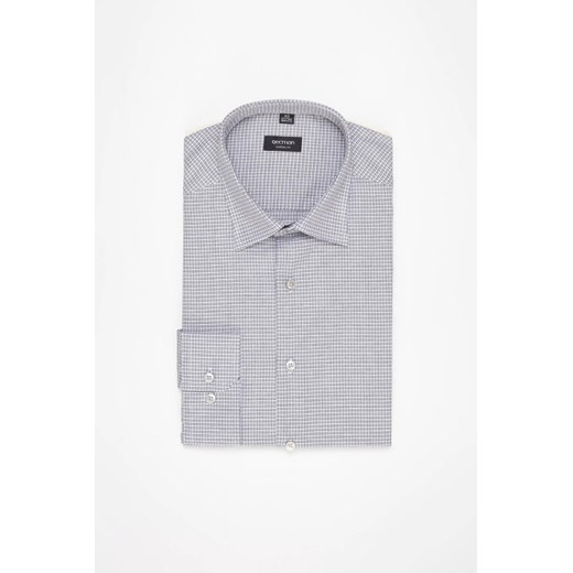 KOSZULA COVIVA 3269E DŁUGI RĘKAW CUSTOM FIT SZARA Z BAWEŁNY ze sklepu Recman w kategorii Koszule męskie - zdjęcie 186532139