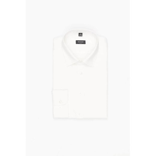 KOSZULA VERSONE 3185 DŁUGI RĘKAW SLIM FIT ECRU Z BAWEŁNY ze sklepu Recman w kategorii Koszule męskie - zdjęcie 186532146