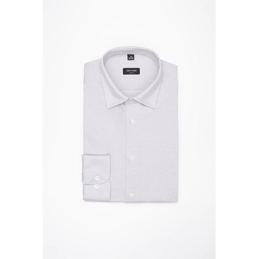 KOSZULA FORMENTO 3277 DŁUGI RĘKAW SLIM FIT SZARA Z BAWEŁNY ze sklepu Recman w kategorii Koszule męskie - zdjęcie 186532169