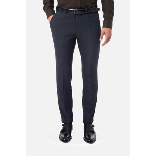 SPODNIE CLASSIC FORBACH 218 GRANATOWE 0001 ze sklepu Recman w kategorii Spodnie męskie - zdjęcie 186532299