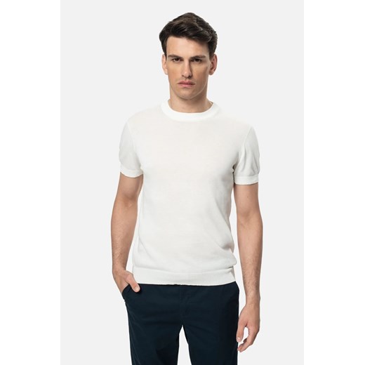 T SHIRT WILLOW ECRU Z BAWEŁNY ze sklepu Recman w kategorii T-shirty męskie - zdjęcie 186532656