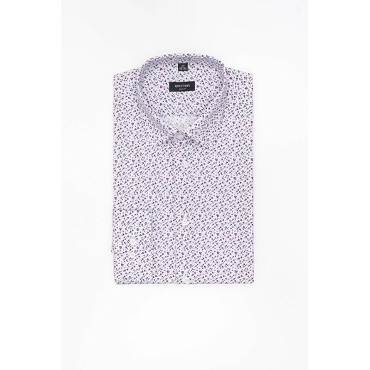 KOSZULA COLINE 3298T DŁUGI RĘKAW SLIM FIT FIOLETOWA Z BAWEŁNY ze sklepu Recman w kategorii Koszule męskie - zdjęcie 186532827