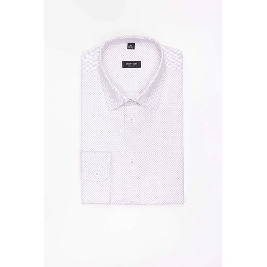 KOSZULA CORSINI 3304T DŁUGI RĘKAW CUSTOM FIT BEŻOWA Z BAWEŁNĄ ze sklepu Recman w kategorii Koszule męskie - zdjęcie 186532837