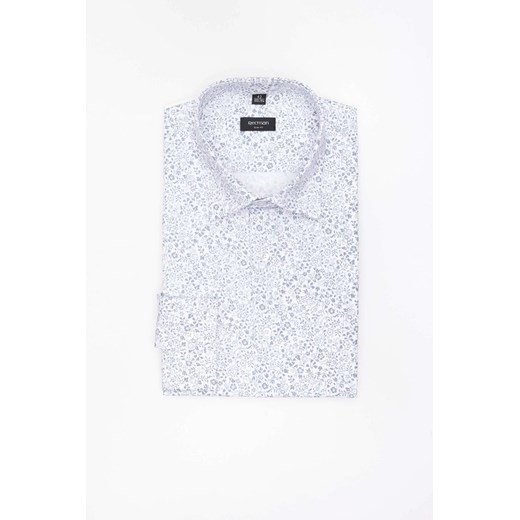 KOSZULA CORSINI 3295E DŁUGI RĘKAW SLIM FIT BŁĘKITNA Z BAWEŁNĄ ze sklepu Recman w kategorii Koszule męskie - zdjęcie 186532878