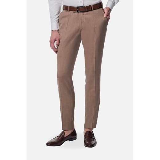 SPODNIE SOLARES 318A BEŻOWE Z WEŁNĄ ze sklepu Recman w kategorii Spodnie męskie - zdjęcie 186532929