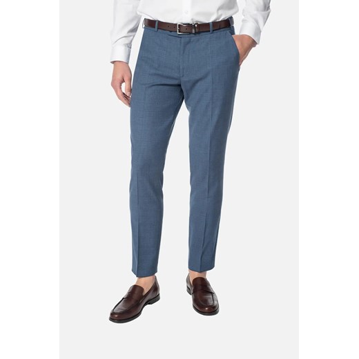 SPODNIE WALDI 318A NIEBIESKIE Z WEŁNĄ ze sklepu Recman w kategorii Spodnie męskie - zdjęcie 186532968