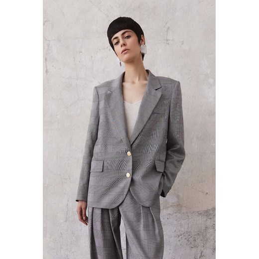 MARYNARKA JULIET GREY CHECKED - id: 7088 - marki Jemiol - 186534975 MARYNARKA JULIET GREY CHECKED ze sklepu Jemiol w kategorii Marynarki damskie - zdjęcie 186534975