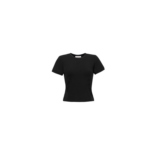 T-SHIRT DAMSKI RIB BLACK ze sklepu Jemiol w kategorii Bluzki damskie - zdjęcie 186535755