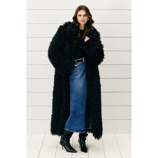 PŁASZCZ DAMSKI LAMA BLACK ze sklepu Jemiol w kategorii Płaszcze damskie - zdjęcie 186536378