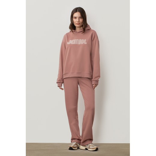BLUZA DAMSKA Z KAPTUREM VINTAGE DUSTY PINK ze sklepu Jemiol w kategorii Bluzy damskie - zdjęcie 186537289