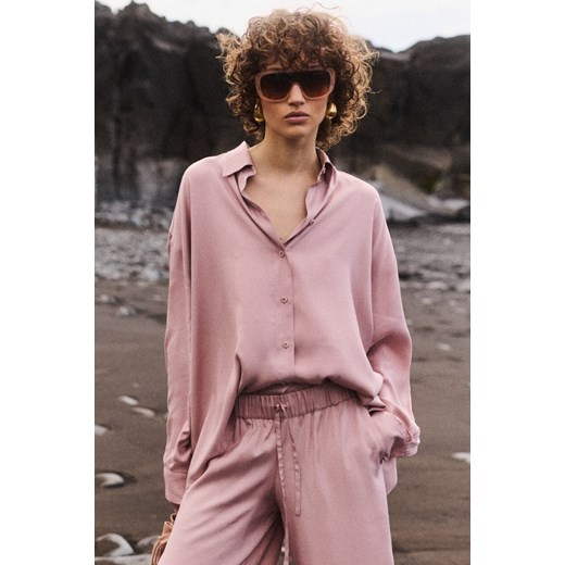 KOSZULA DAMSKA MYKONOS DUSTY PINK ze sklepu Jemiol w kategorii Koszule damskie - zdjęcie 186537515