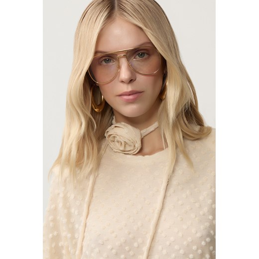 SZALICZEK CREAM DOTS - id: 8096 - marki Jemiol - 186537715 SZALICZEK CREAM DOTS ze sklepu Jemiol w kategorii Szaliki i chusty damskie - zdjęcie 186537715