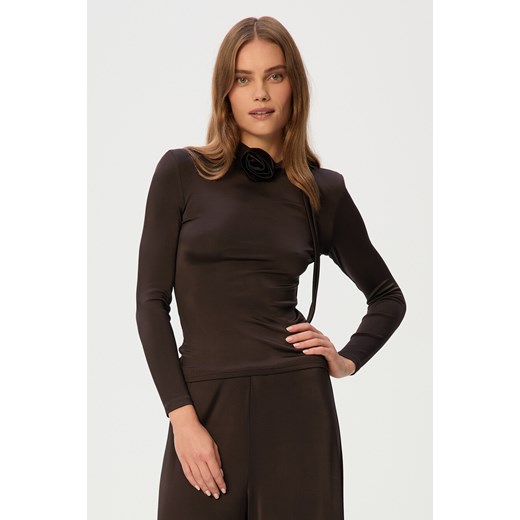 LONGSLEEVE DAMSKI SKIN CHOCO ze sklepu Jemiol w kategorii Bluzki damskie - zdjęcie 186538456