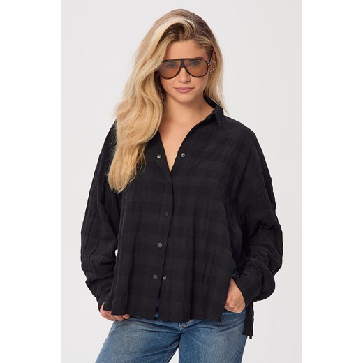 KOSZULA DAMSKA NIRVANA BLACK - id: 8308 - marki Jemiol - 186538856 KOSZULA DAMSKA NIRVANA BLACK ze sklepu Jemiol w kategorii Koszule damskie - zdjęcie 186538856