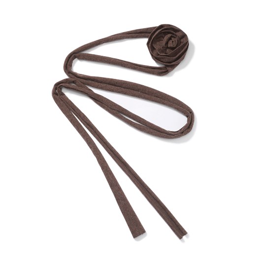 SZALIK Z RÓŻĄ CHOCO MELANGE - id: 8369 - marki Jemiol - 186539058 SZALIK Z RÓŻĄ CHOCO MELANGE ze sklepu Jemiol w kategorii Szaliki i chusty damskie - zdjęcie 186539058