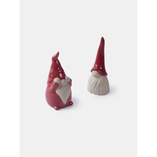 Sinsay - Dekoracje świąteczne w kształcie skrzatów 2 pack - czerwony Sinsay One Size Sinsay