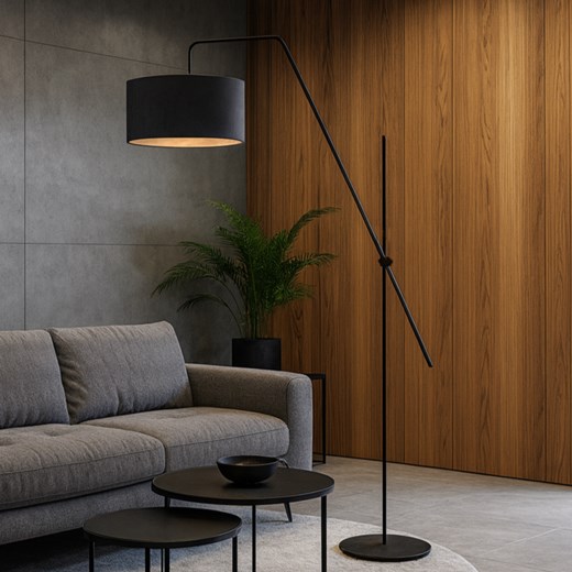 Elegancka lampa stojąca na wysięgniku do salonu BILBAO VELUR - id: 11540 - marki Ciekot Partners Sp. Z O. O. - 186540118 Elegancka lampa stojąca na wysięgniku do salonu BILBAO VELUR ze sklepu Lysne w kategorii Lampy podłogowe - zdjęcie 186540118