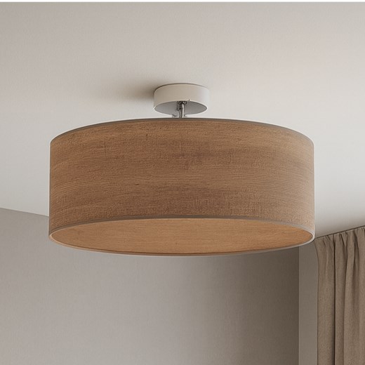 Lampa sufitowa do sypialni w stylu skandynawskim WENECJA ECO fi - 50 cm - kolor orzechowy - id: 6265 - marki Ciekot Partners Sp. Z O. O. - 186540129 Lampa sufitowa do sypialni w stylu skandynawskim WENECJA ECO fi - 50 cm - kolor orzechowy ze sklepu Lysne w kategorii Lampy sufitowe - zdjęcie 186540129