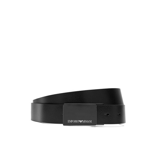 Pasek Męski Emporio Armani Y4S427 YTU7J 84372 Czarny ze sklepu eobuwie.pl w kategorii Paski męskie - zdjęcie 186540928