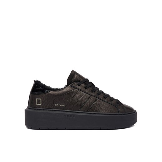 D.A.T.E. Sneakersy Hill Low Fur Platform W431-HPF-MN Czarny ze sklepu MODIVO w kategorii Buty sportowe damskie - zdjęcie 186541417