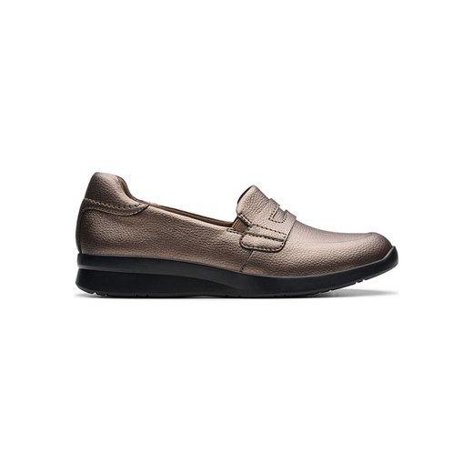 Clarks Skórzane mokasyny &quot;Ellowyn Penny&quot; w kolorze brązowym ze sklepu Limango Polska w kategorii Mokasyny damskie - zdjęcie 186542637