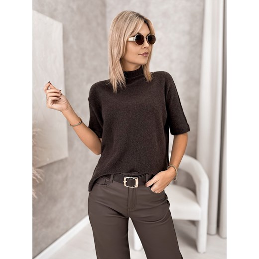sweter aslan brązowy one size - id: prod-82124-group - marki UBRA - 186542767 sweter aslan brązowy one size ze sklepu UBRA w kategorii Swetry damskie - zdjęcie 186542767