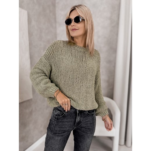 sweter paravel khaki one size ze sklepu UBRA w kategorii Swetry damskie - zdjęcie 186542789