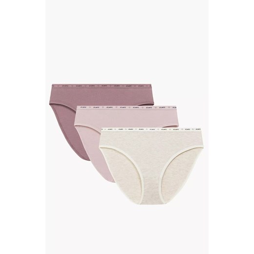 Atlantic 3-pack figi Sport High Leg 3CLP-010-ROS/ROSC/BEZM, Kolor różowo-beżowy, Rozmiar M, ATLANTIC ze sklepu Intymna w kategorii Majtki damskie - zdjęcie 186542827