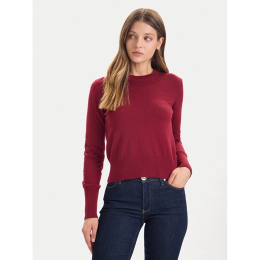 Guess Jeans Sweter W4BR83 Z3HO2 Czerwony Regular Fit ze sklepu MODIVO w kategorii Swetry damskie - zdjęcie 186544215
