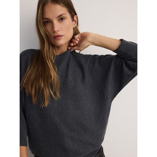 Reserved - Bluzka kimono - ciemnoszary - id: 279BW-90X - marki Reserved - 186544715 Reserved - Bluzka kimono - ciemnoszary ze sklepu Reserved w kategorii Bluzki damskie - zdjęcie 186544715