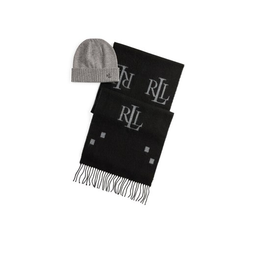 LAUREN RALPH LAUREN Zestaw Szalik i Czapka LAUREN RALPH LAUREN-454P04457 Czarny ze sklepu MODIVO w kategorii Szaliki i chusty damskie - zdjęcie 186544988