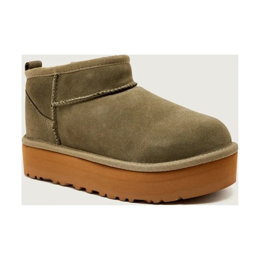 UGG Śniegowce CLASSIC ULTRA MINI PLATFORM | z dodatkiem wełny | zamsz ze sklepu Gomez Fashion Store w kategorii Buty zimowe dziecięce - zdjęcie 186545195