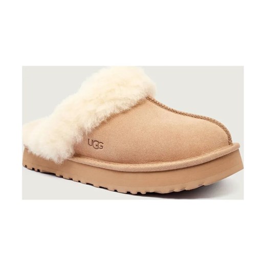 UGG Obuwie domowe DISQUETTE | shearling | z dodatkiem wełny | zamsz ze sklepu Gomez Fashion Store w kategorii Kapcie dziecięce - zdjęcie 186545199