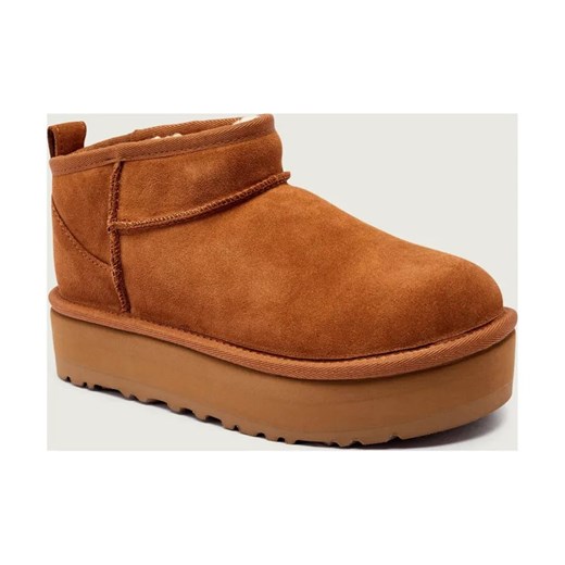UGG Śniegowce CLASSIC ULTRA MINI PLATFORM | z dodatkiem wełny | zamsz ze sklepu Gomez Fashion Store w kategorii Buty zimowe dziecięce - zdjęcie 186545216