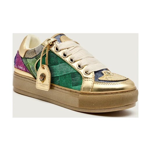 Kurt Geiger Sneakersy SOUTHBANK TAG | denim | z dodatkiem skóry ze sklepu Gomez Fashion Store w kategorii Buty sportowe damskie - zdjęcie 186545239