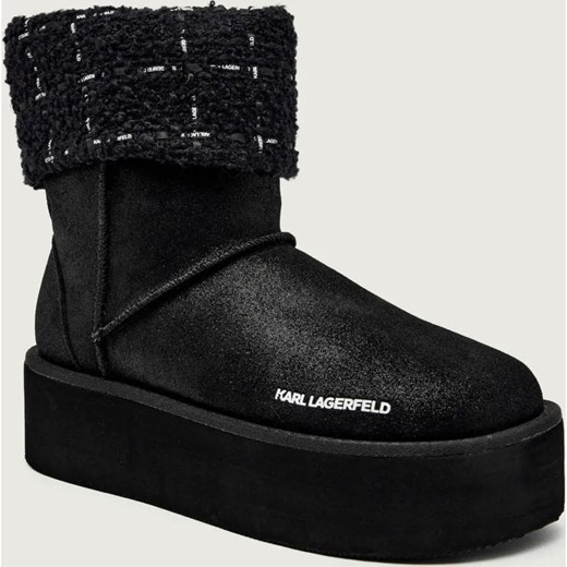 Karl Lagerfeld Śniegowce THERMO | zamsz ze sklepu Gomez Fashion Store w kategorii Śniegowce damskie - zdjęcie 186545285