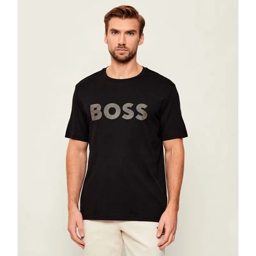 BOSS GREEN T-shirt Logo Future | Regular Fit | pima ze sklepu Gomez Fashion Store w kategorii T-shirty męskie - zdjęcie 186545287