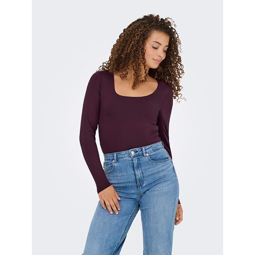 ONLY Koszulka w kolorze ciemnofioletowym XL wyprzedaż Limango Polska